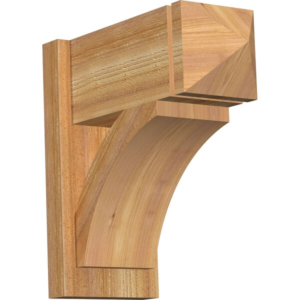 Ekena Millwork Thorton Rough Sawn Arts and Crafts Outlooker, Western Red Cedar, 8"W x 18"D x 18"H OUT08X18X18THR03RWR - main